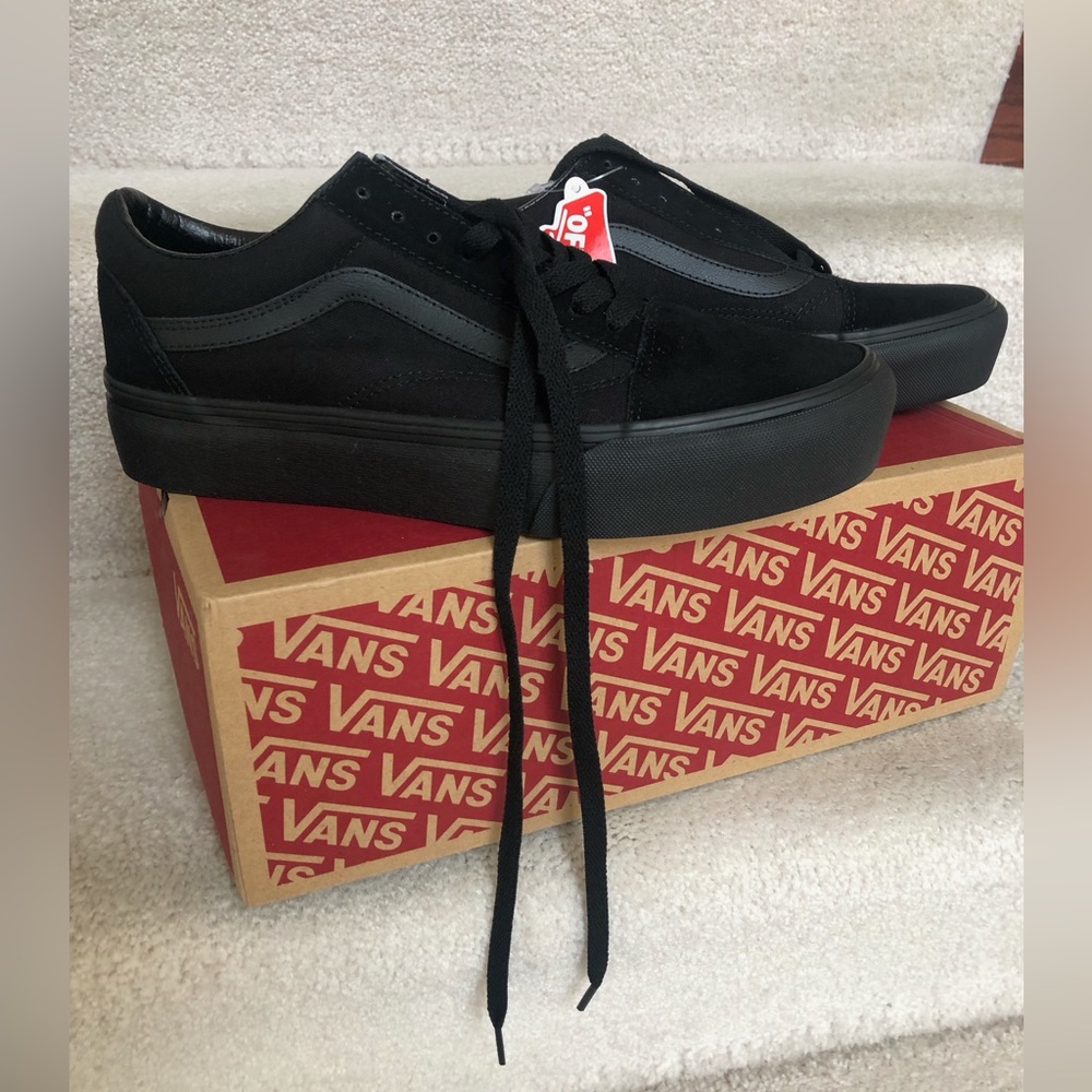 Vans Old Skool Triple Black Platform Sneakers